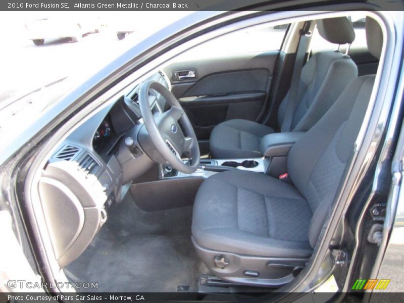 Atlantis Green Metallic / Charcoal Black 2010 Ford Fusion SE