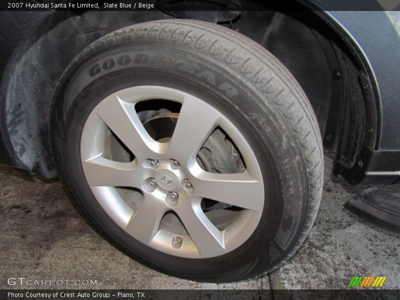 Slate Blue / Beige 2007 Hyundai Santa Fe Limited
