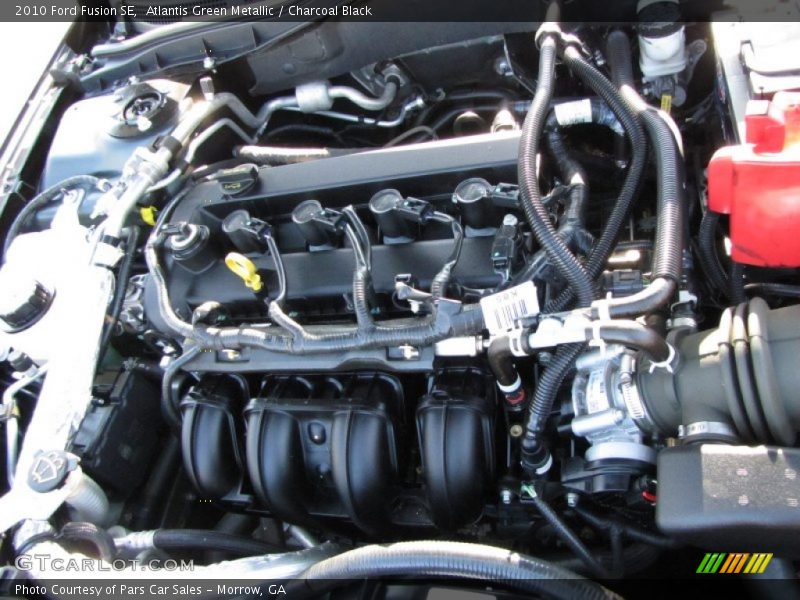 Atlantis Green Metallic / Charcoal Black 2010 Ford Fusion SE