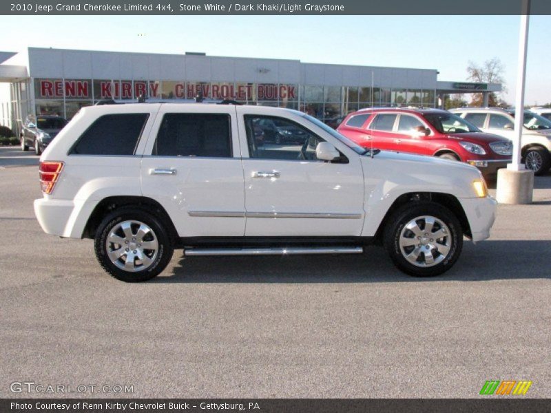 Stone White / Dark Khaki/Light Graystone 2010 Jeep Grand Cherokee Limited 4x4