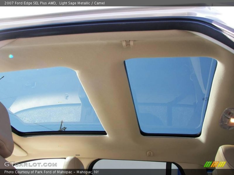 Light Sage Metallic / Camel 2007 Ford Edge SEL Plus AWD