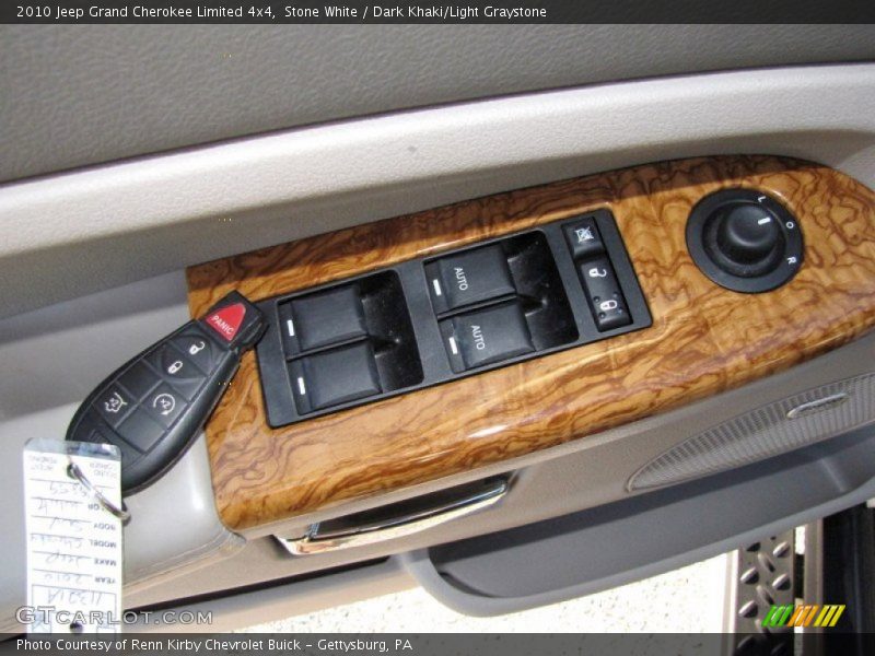 Stone White / Dark Khaki/Light Graystone 2010 Jeep Grand Cherokee Limited 4x4