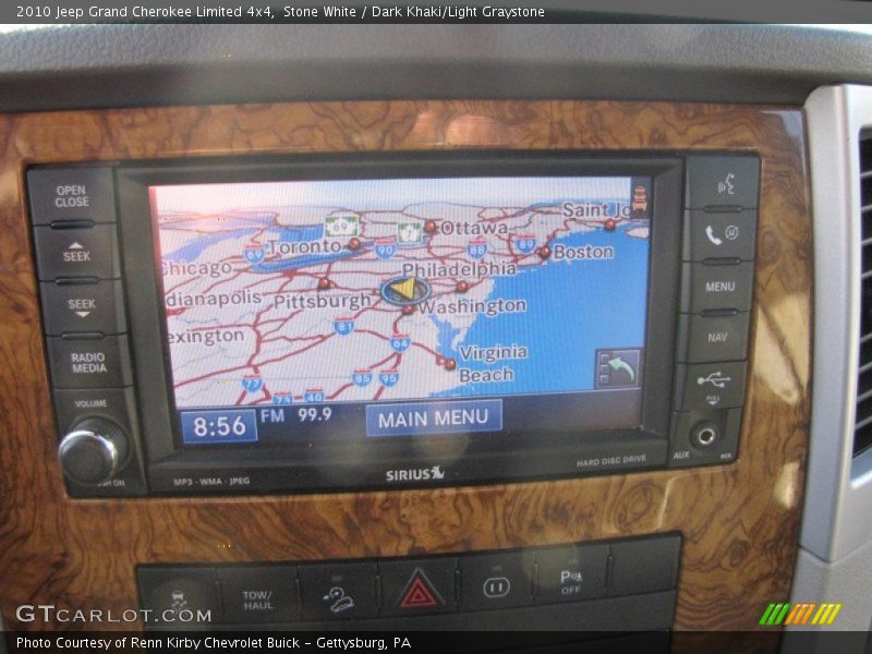Navigation of 2010 Grand Cherokee Limited 4x4