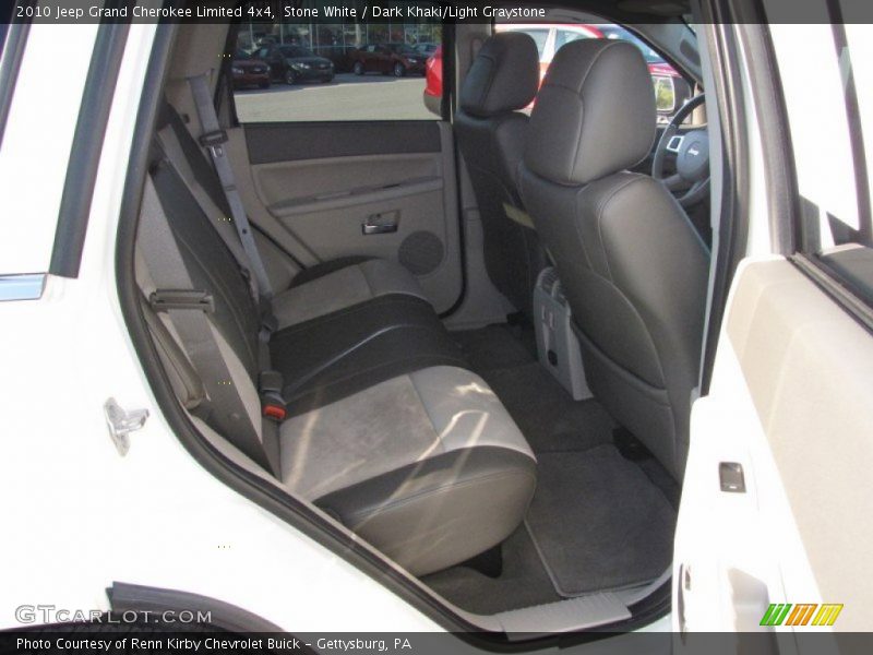 Stone White / Dark Khaki/Light Graystone 2010 Jeep Grand Cherokee Limited 4x4