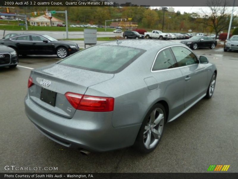 Quartz Grey Metallic / Black 2009 Audi A5 3.2 quattro Coupe