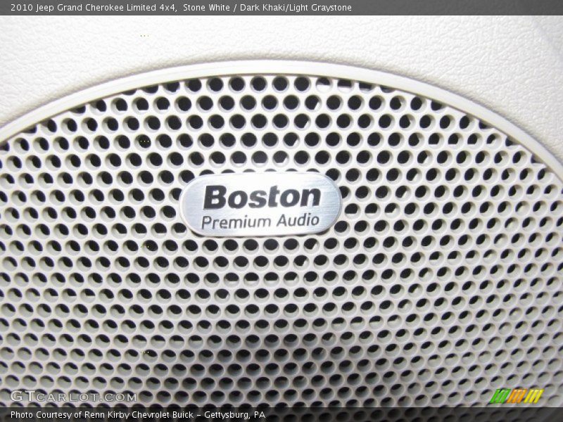 Stone White / Dark Khaki/Light Graystone 2010 Jeep Grand Cherokee Limited 4x4