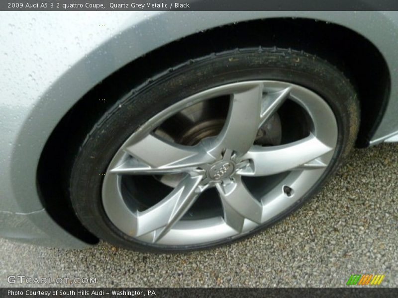 Quartz Grey Metallic / Black 2009 Audi A5 3.2 quattro Coupe