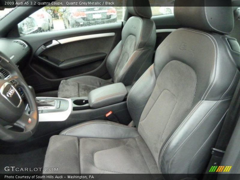 Quartz Grey Metallic / Black 2009 Audi A5 3.2 quattro Coupe