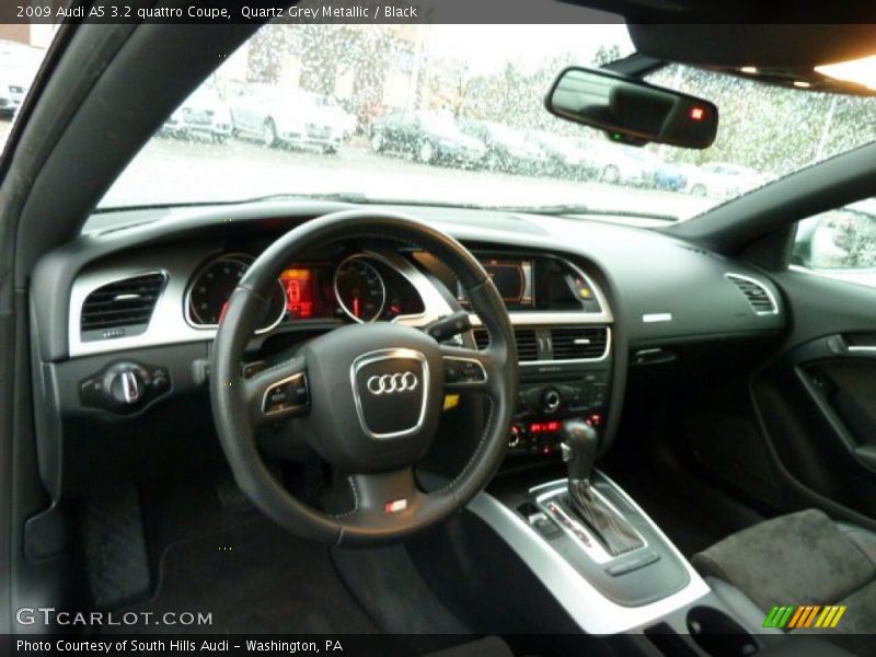 Quartz Grey Metallic / Black 2009 Audi A5 3.2 quattro Coupe