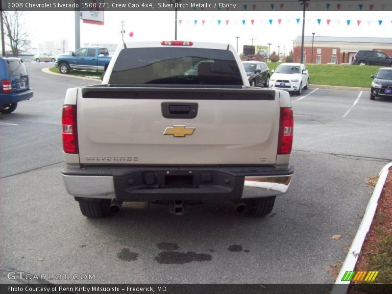 Silver Birch Metallic / Ebony 2008 Chevrolet Silverado 1500 Z71 Crew Cab 4x4