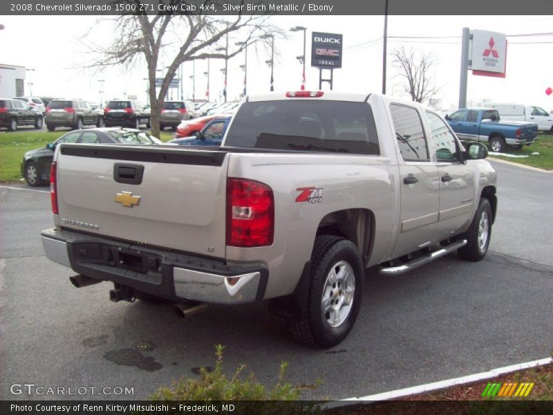 Silver Birch Metallic / Ebony 2008 Chevrolet Silverado 1500 Z71 Crew Cab 4x4