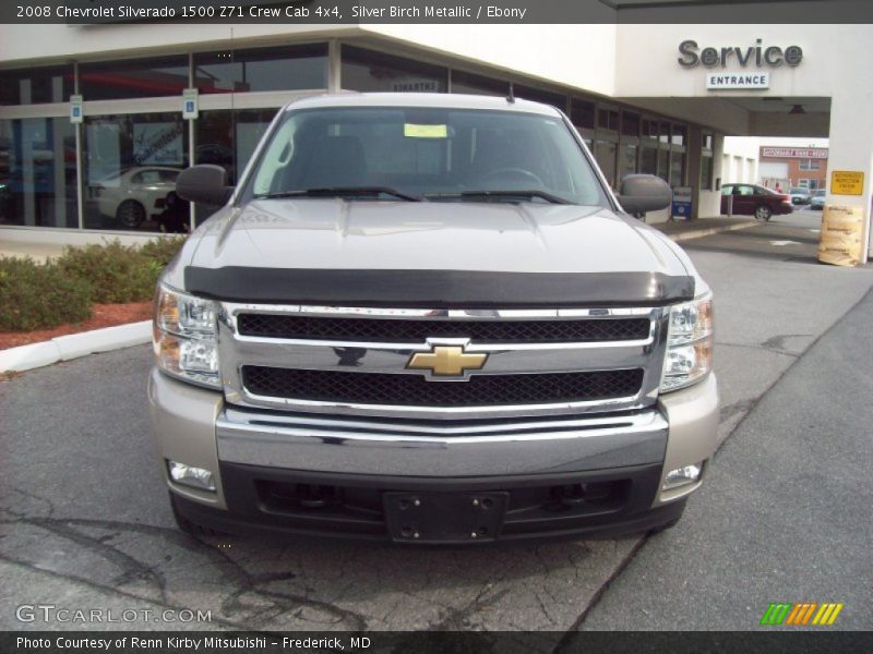 Silver Birch Metallic / Ebony 2008 Chevrolet Silverado 1500 Z71 Crew Cab 4x4