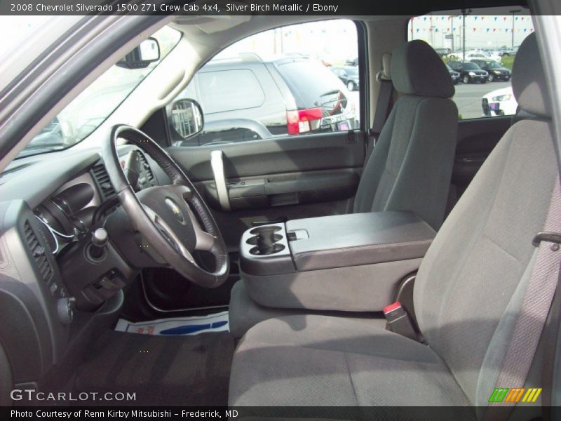 Silver Birch Metallic / Ebony 2008 Chevrolet Silverado 1500 Z71 Crew Cab 4x4