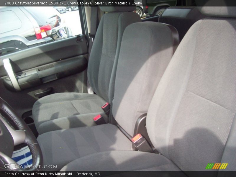 Silver Birch Metallic / Ebony 2008 Chevrolet Silverado 1500 Z71 Crew Cab 4x4