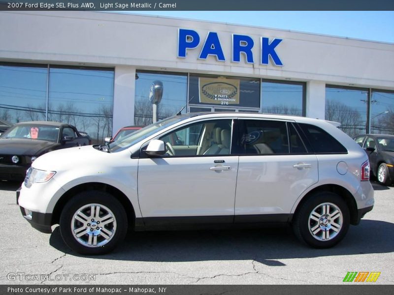 Light Sage Metallic / Camel 2007 Ford Edge SEL Plus AWD