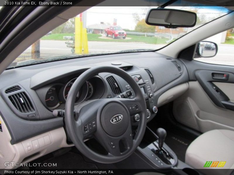 Ebony Black / Stone 2010 Kia Forte EX