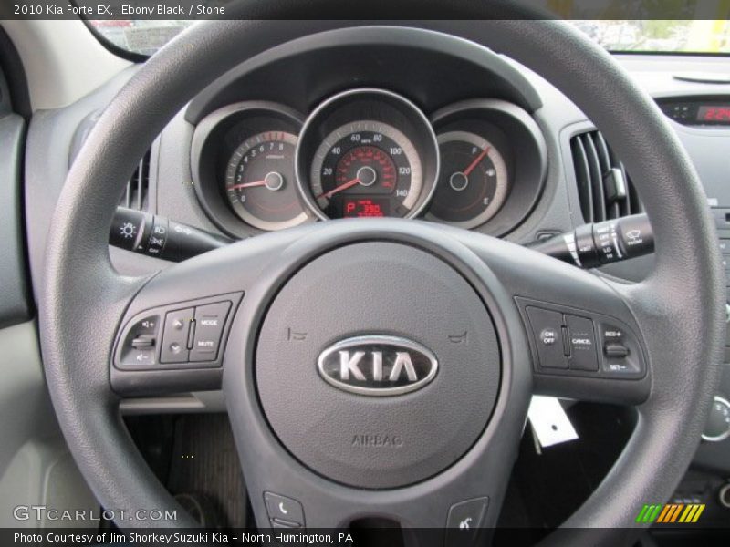Ebony Black / Stone 2010 Kia Forte EX