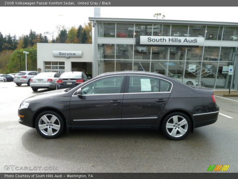 United Gray / Black 2008 Volkswagen Passat Komfort Sedan