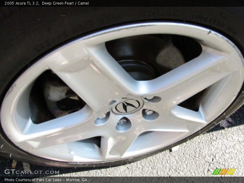 Deep Green Pearl / Camel 2005 Acura TL 3.2