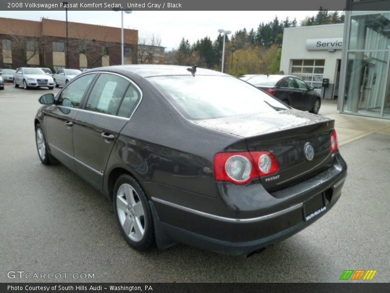 United Gray / Black 2008 Volkswagen Passat Komfort Sedan