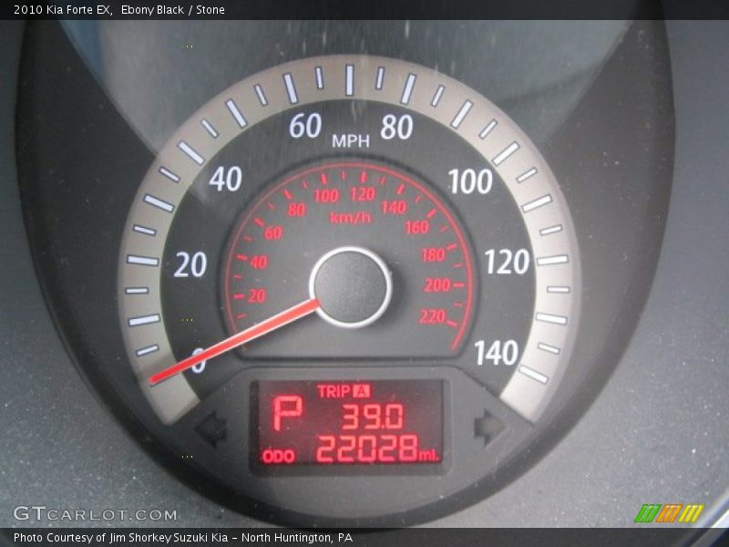 Ebony Black / Stone 2010 Kia Forte EX