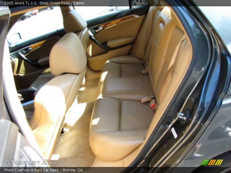 Deep Green Pearl / Camel 2005 Acura TL 3.2