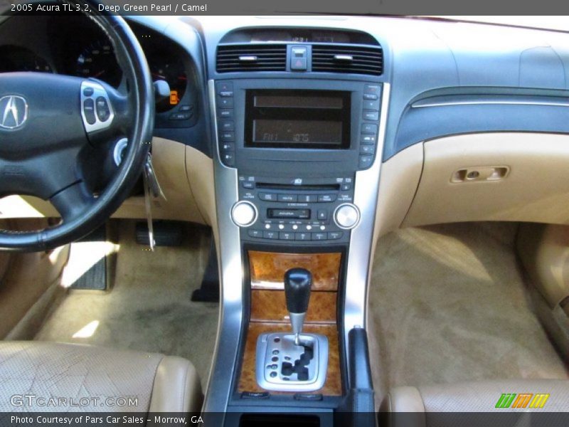 Deep Green Pearl / Camel 2005 Acura TL 3.2