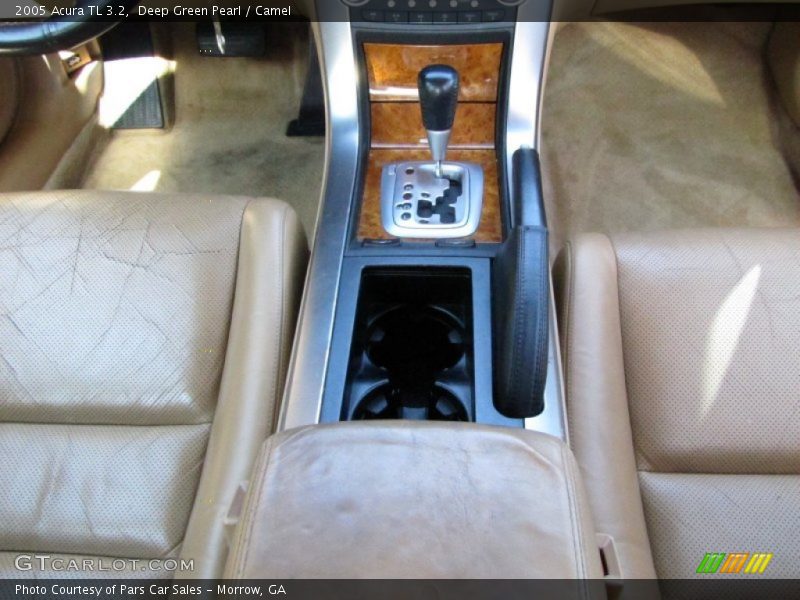 Deep Green Pearl / Camel 2005 Acura TL 3.2