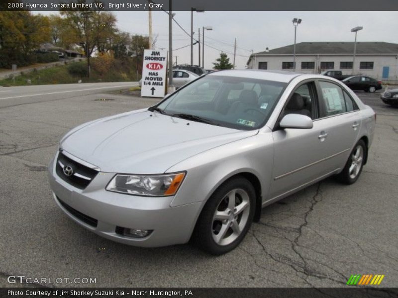 Bright Silver / Gray 2008 Hyundai Sonata Limited V6
