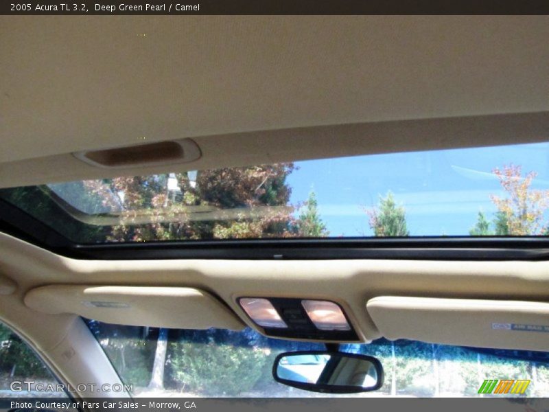 Deep Green Pearl / Camel 2005 Acura TL 3.2