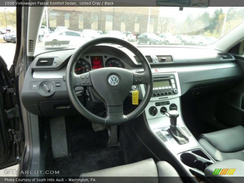 United Gray / Black 2008 Volkswagen Passat Komfort Sedan