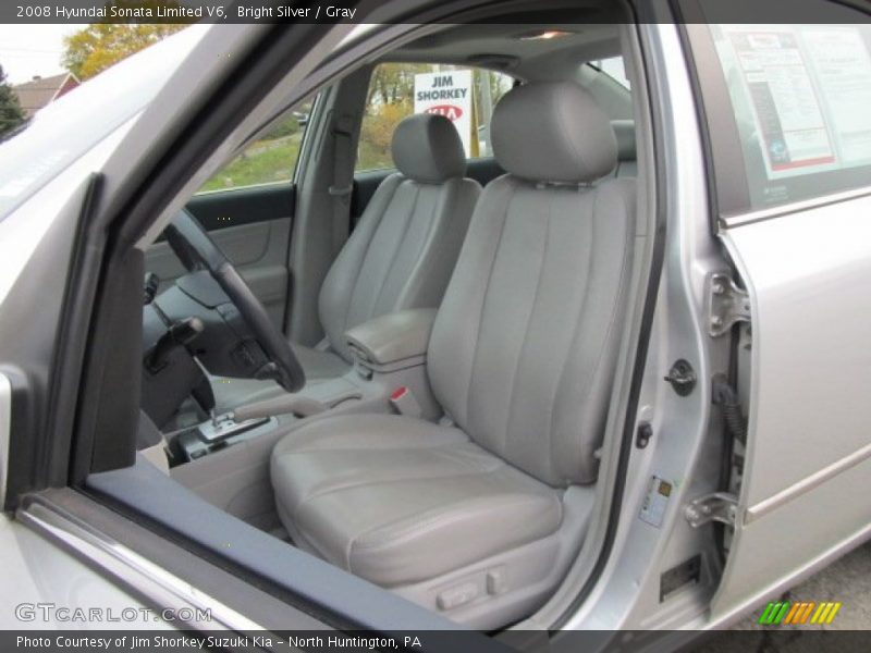 Bright Silver / Gray 2008 Hyundai Sonata Limited V6