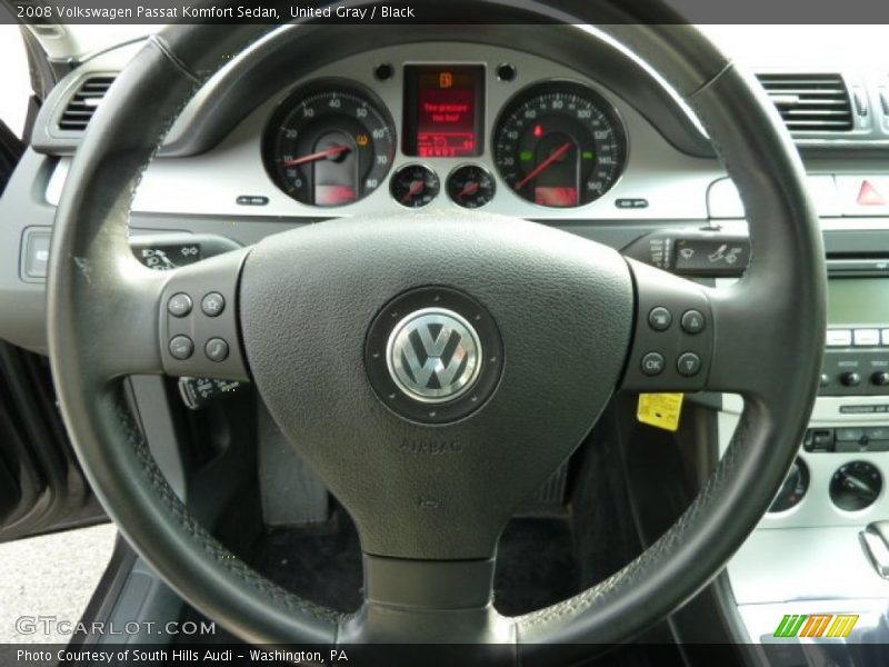 United Gray / Black 2008 Volkswagen Passat Komfort Sedan