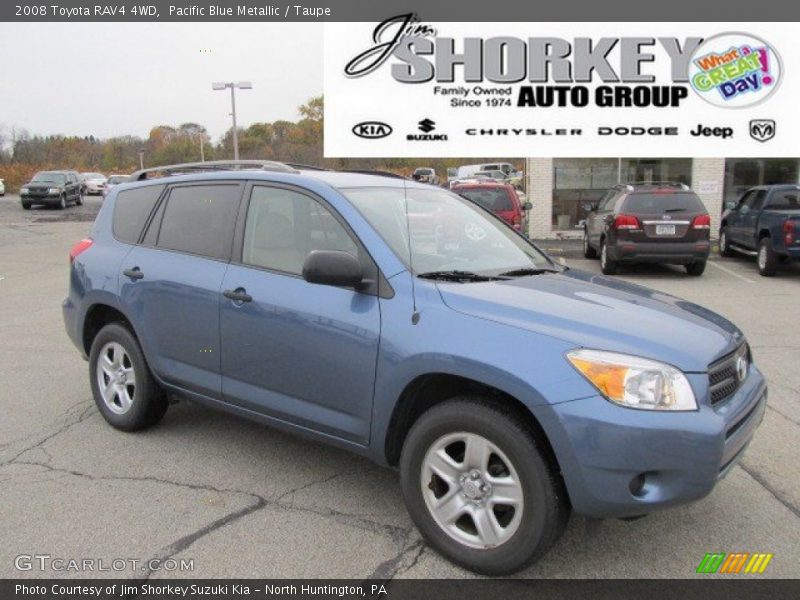 Pacific Blue Metallic / Taupe 2008 Toyota RAV4 4WD