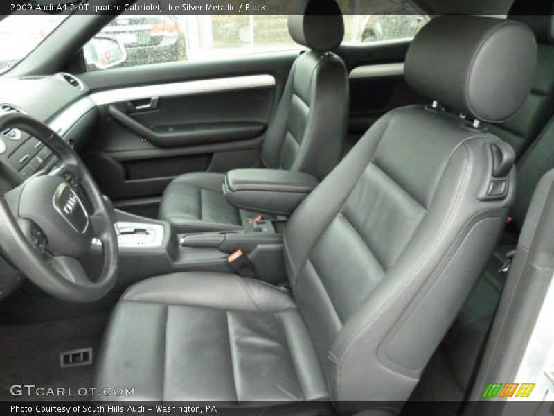  2009 A4 2.0T quattro Cabriolet Black Interior