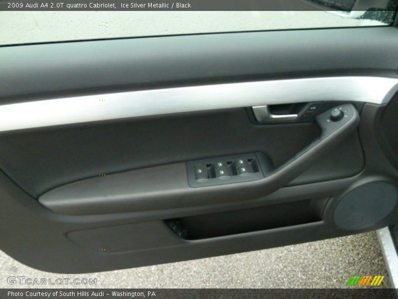 Ice Silver Metallic / Black 2009 Audi A4 2.0T quattro Cabriolet