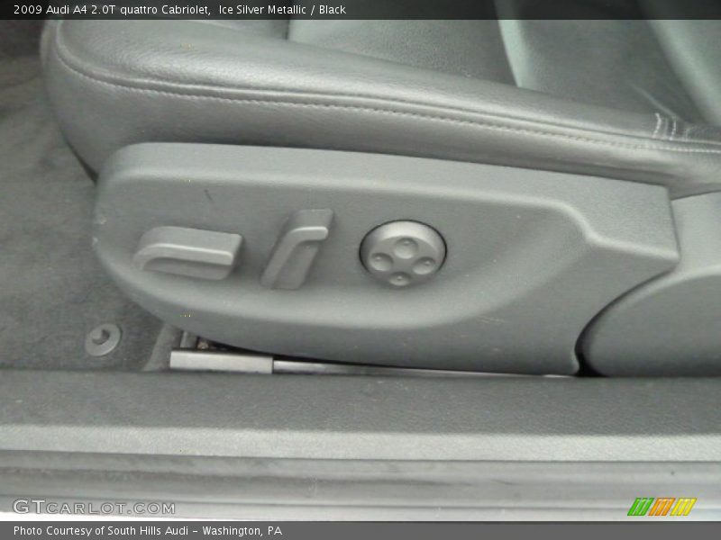 Ice Silver Metallic / Black 2009 Audi A4 2.0T quattro Cabriolet