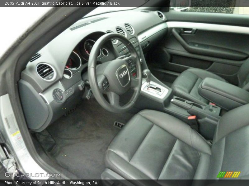  2009 A4 2.0T quattro Cabriolet Black Interior