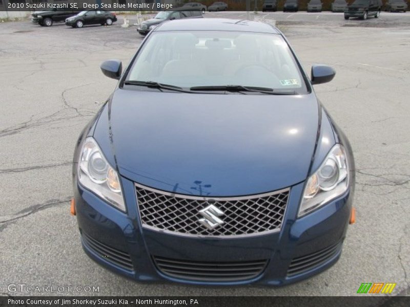 Deep Sea Blue Metallic / Beige 2010 Suzuki Kizashi SE