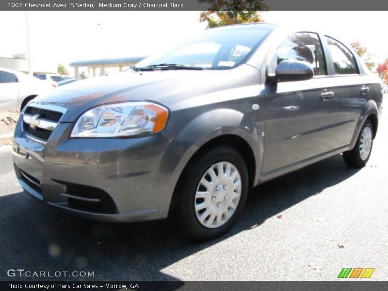 Medium Gray / Charcoal Black 2007 Chevrolet Aveo LS Sedan
