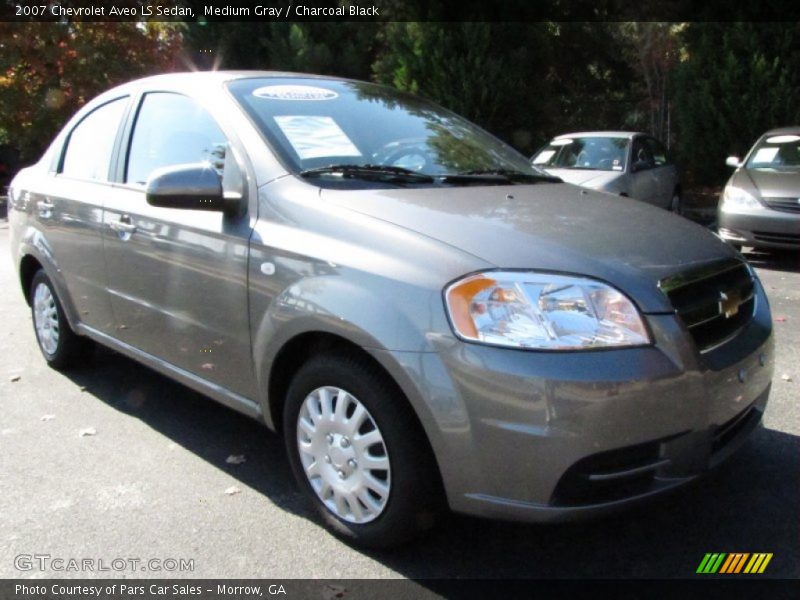 Medium Gray / Charcoal Black 2007 Chevrolet Aveo LS Sedan