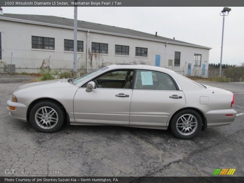 Manhattan Beige Pearl / Tan 2003 Mitsubishi Diamante LS Sedan
