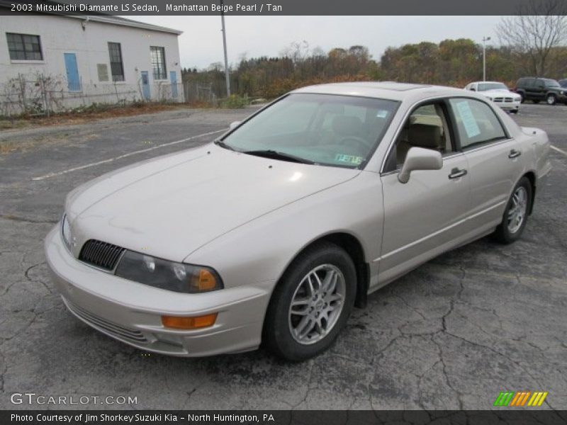 Manhattan Beige Pearl / Tan 2003 Mitsubishi Diamante LS Sedan