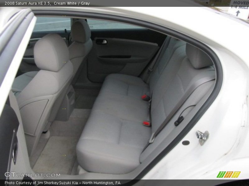 Cream White / Gray 2008 Saturn Aura XE 3.5