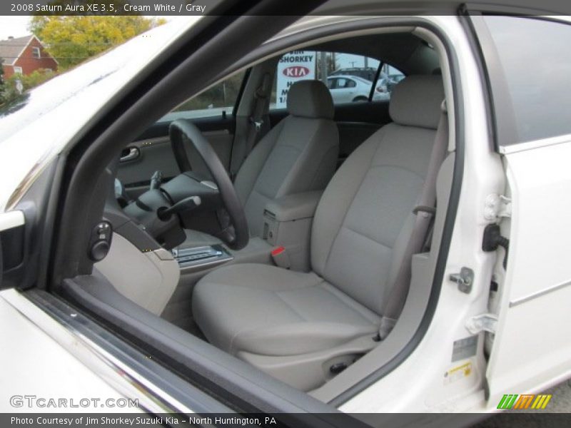 Cream White / Gray 2008 Saturn Aura XE 3.5