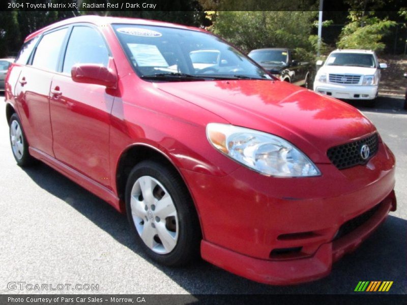 Radiant Red / Dark Gray 2004 Toyota Matrix XR