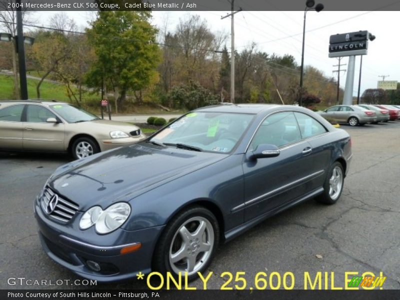 Cadet Blue Metallic / Ash 2004 Mercedes-Benz CLK 500 Coupe