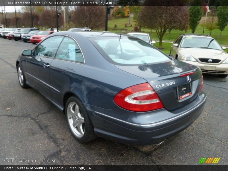 Cadet Blue Metallic / Ash 2004 Mercedes-Benz CLK 500 Coupe