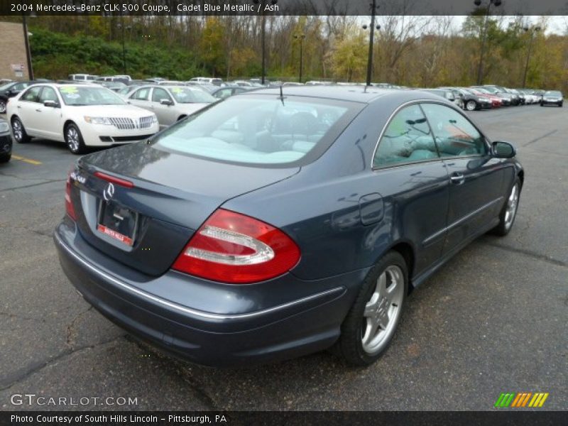 Cadet Blue Metallic / Ash 2004 Mercedes-Benz CLK 500 Coupe