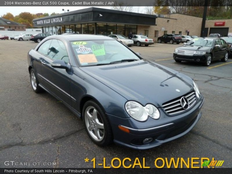 Cadet Blue Metallic / Ash 2004 Mercedes-Benz CLK 500 Coupe